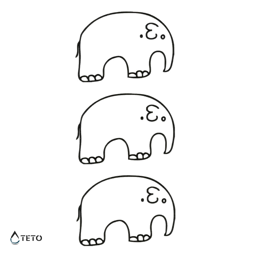 Slončki - Set - TETO Začasne Tetovaže