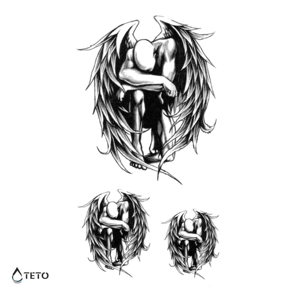 Klečeči angel - TETO Začasne Tetovaže