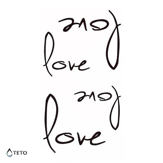 Ljubezen – Love – Tip D - TETO Začasne Tetovaže