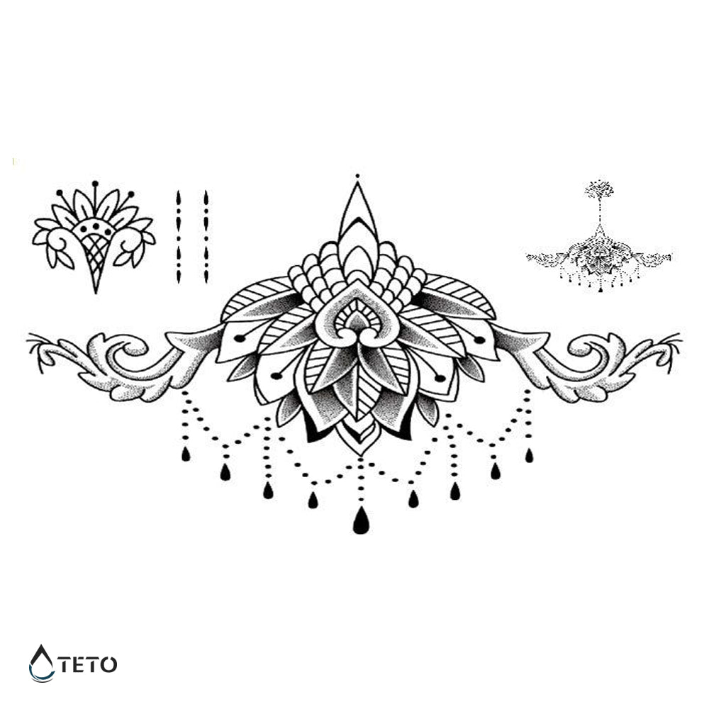 Mandala – Tip I - Set - TETO Začasne Tetovaže