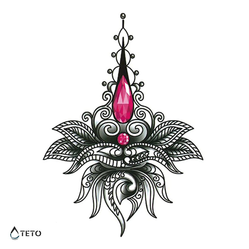 Mandala z diamantom - TETO Začasne Tetovaže