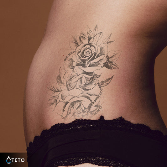 Vrtnica s perlicami – Poltrajne - TETO Začasne Tetovaže