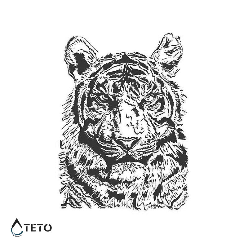 Sivi tiger – Poltrajne - TETO Začasne Tetovaže