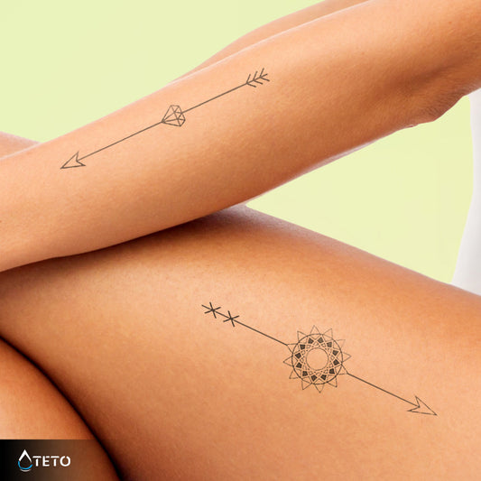 Puščice - Set – Poltrajne - TETO Začasne Tetovaže