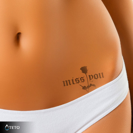 Pogrešam te - Set – Poltrajne - TETO Začasne Tetovaže