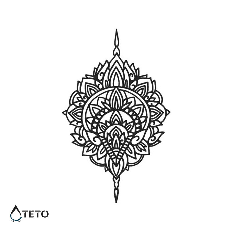 Mandala – Tip L – Poltrajne - TETO Začasne Tetovaže