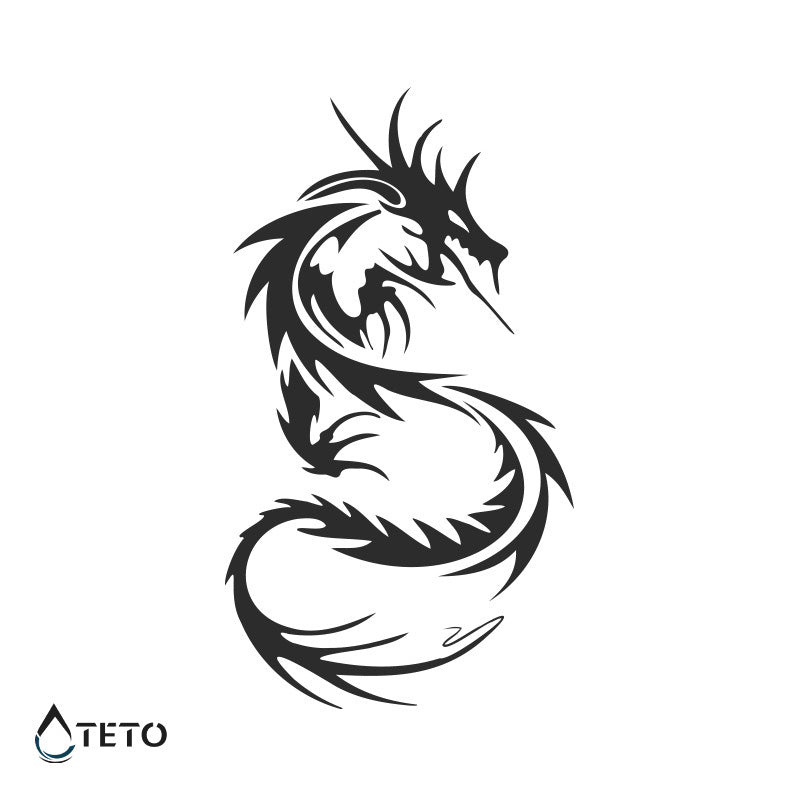Minimalist dragon – Poltrajne - TETO Začasne Tetovaže