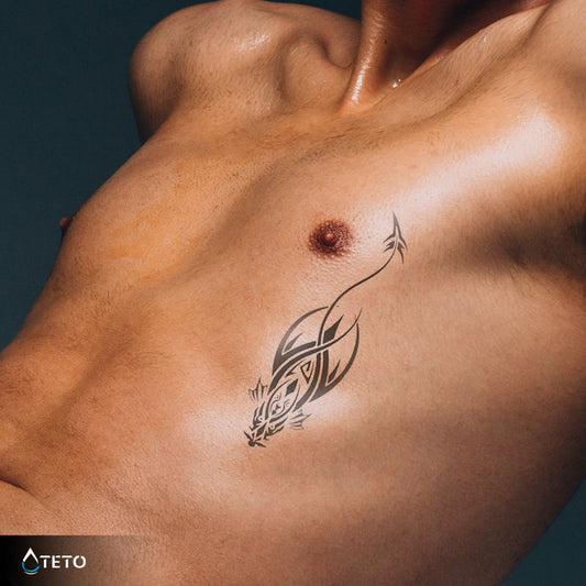 Abstraktna riba - Set – Poltrajne - TETO Začasne Tetovaže