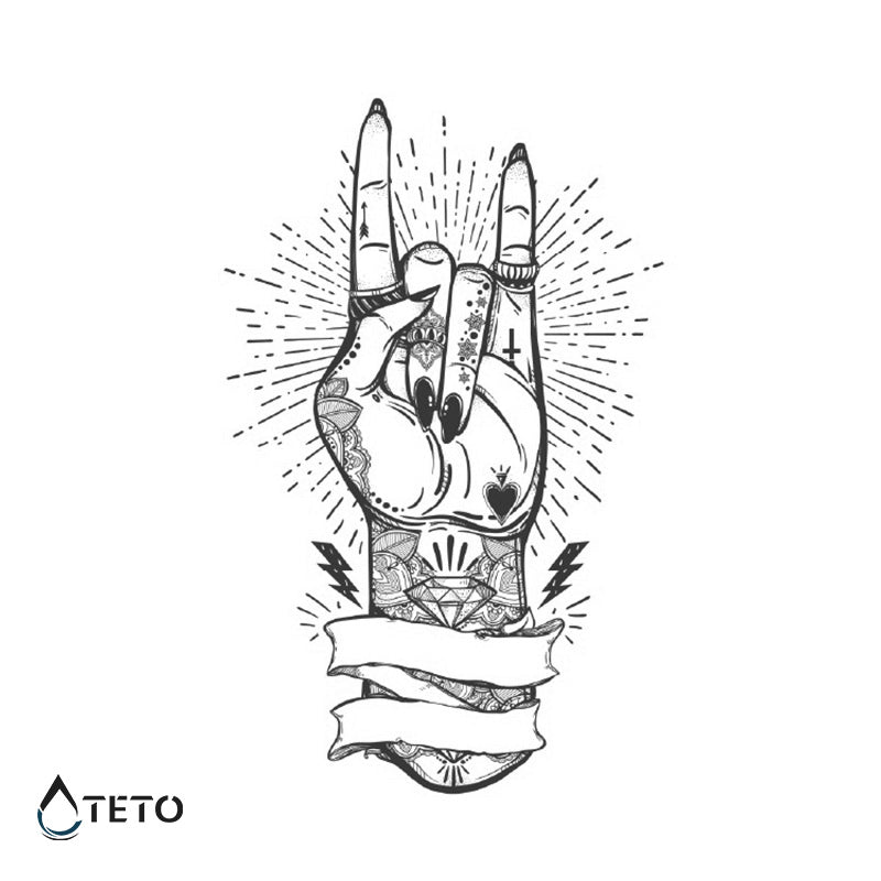 Rock and roll – Poltrajne - TETO Začasne Tetovaže