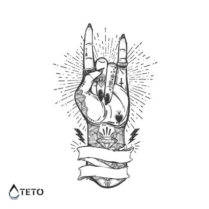 Rock and roll – Poltrajne - TETO Začasne Tetovaže
