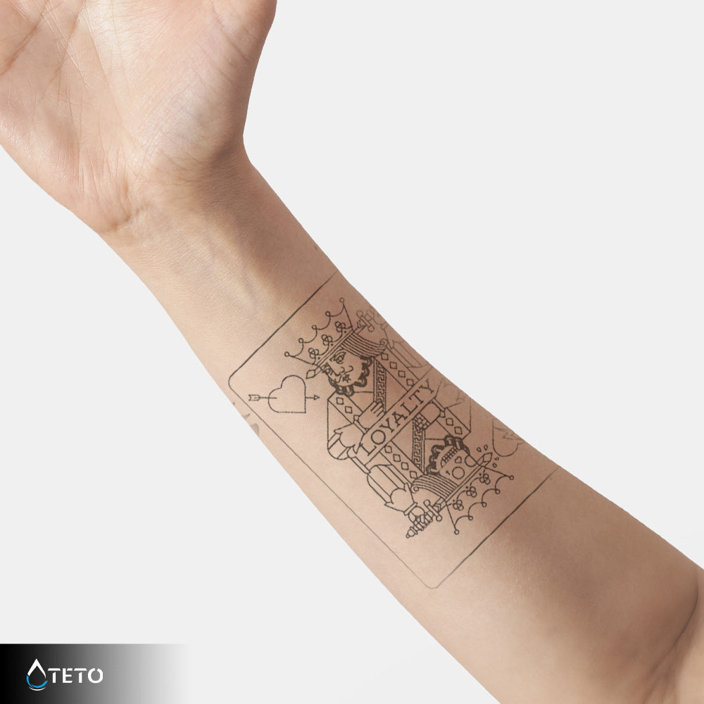 Kraljevo pismo – Poltrajne - TETO Začasne Tetovaže