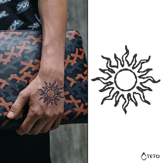 Sonce – Poltrajne - TETO Začasne Tetovaže