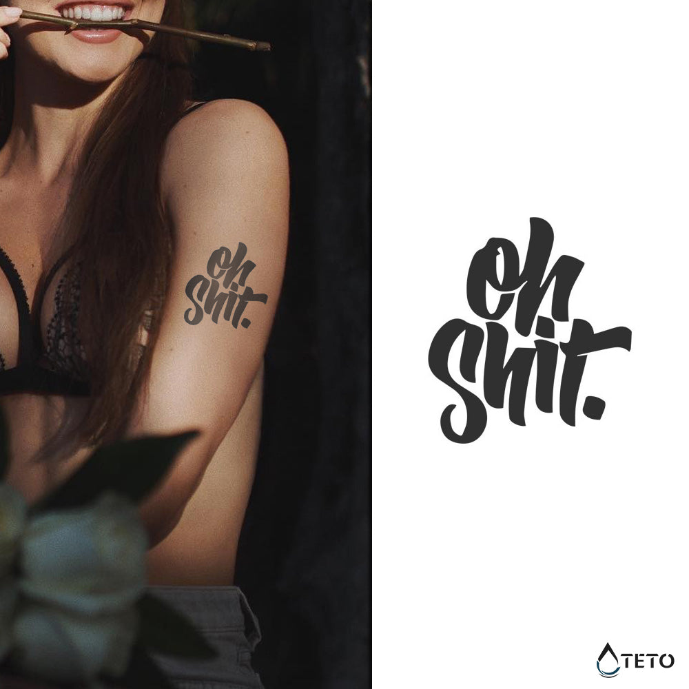 Oh sranje – Poltrajne - TETO Začasne Tetovaže