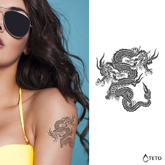 Miniaturni zmaj – Poltrajne - TETO Začasne Tetovaže