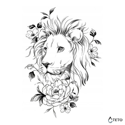 Romantični lev - TETO Začasne Tetovaže