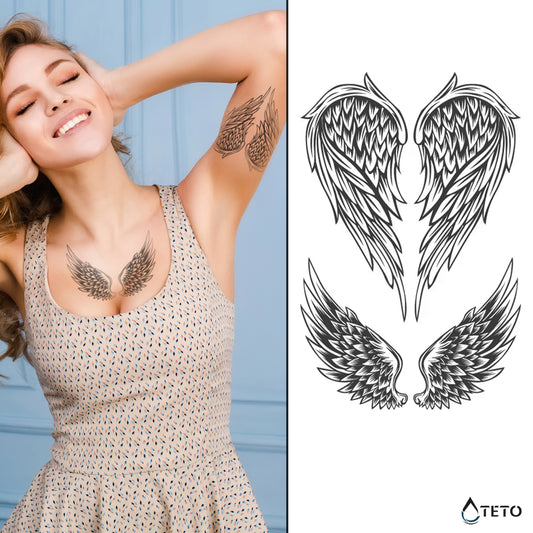Angelska krila – Poltrajne – Tip B - TETO Začasne Tetovaže