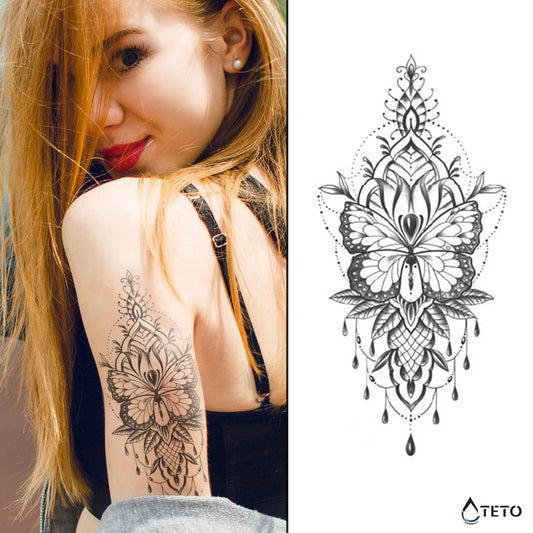 Metulj monarh – Poltrajne - TETO Začasne Tetovaže