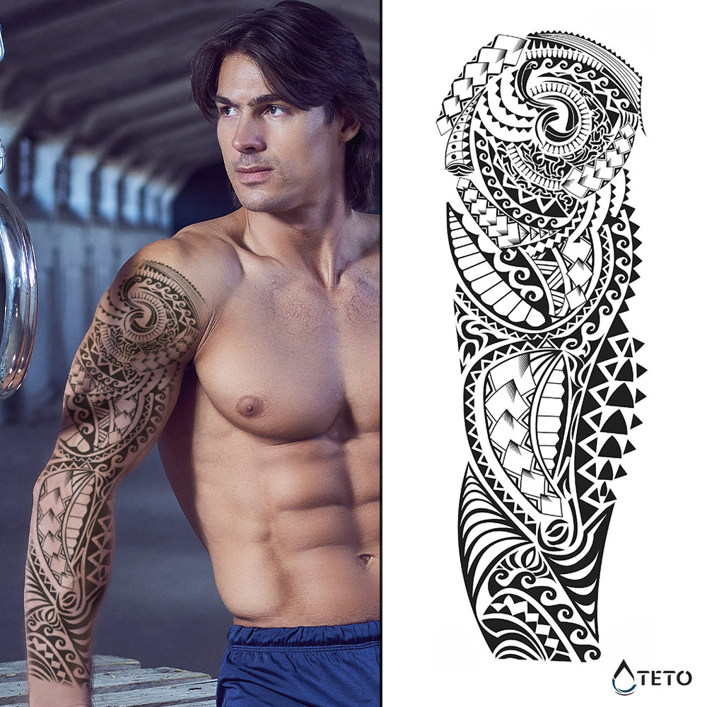 Tribal – Tip B – Poltrajne - TETO Začasne Tetovaže