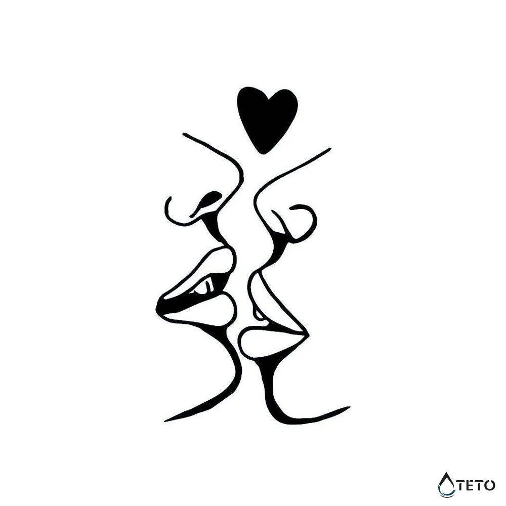 Strastni poljubi – Poltrajne - TETO Začasne Tetovaže