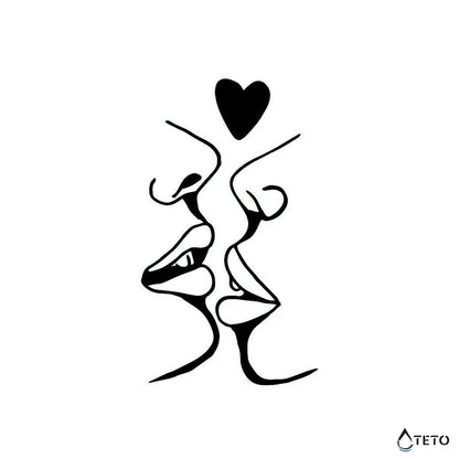 Strastni poljubi – Poltrajne - TETO Začasne Tetovaže