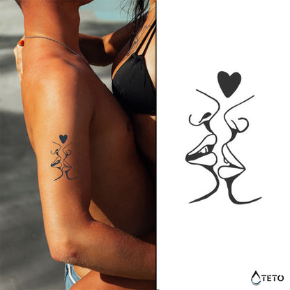 Strastni poljubi – Poltrajne - TETO Začasne Tetovaže