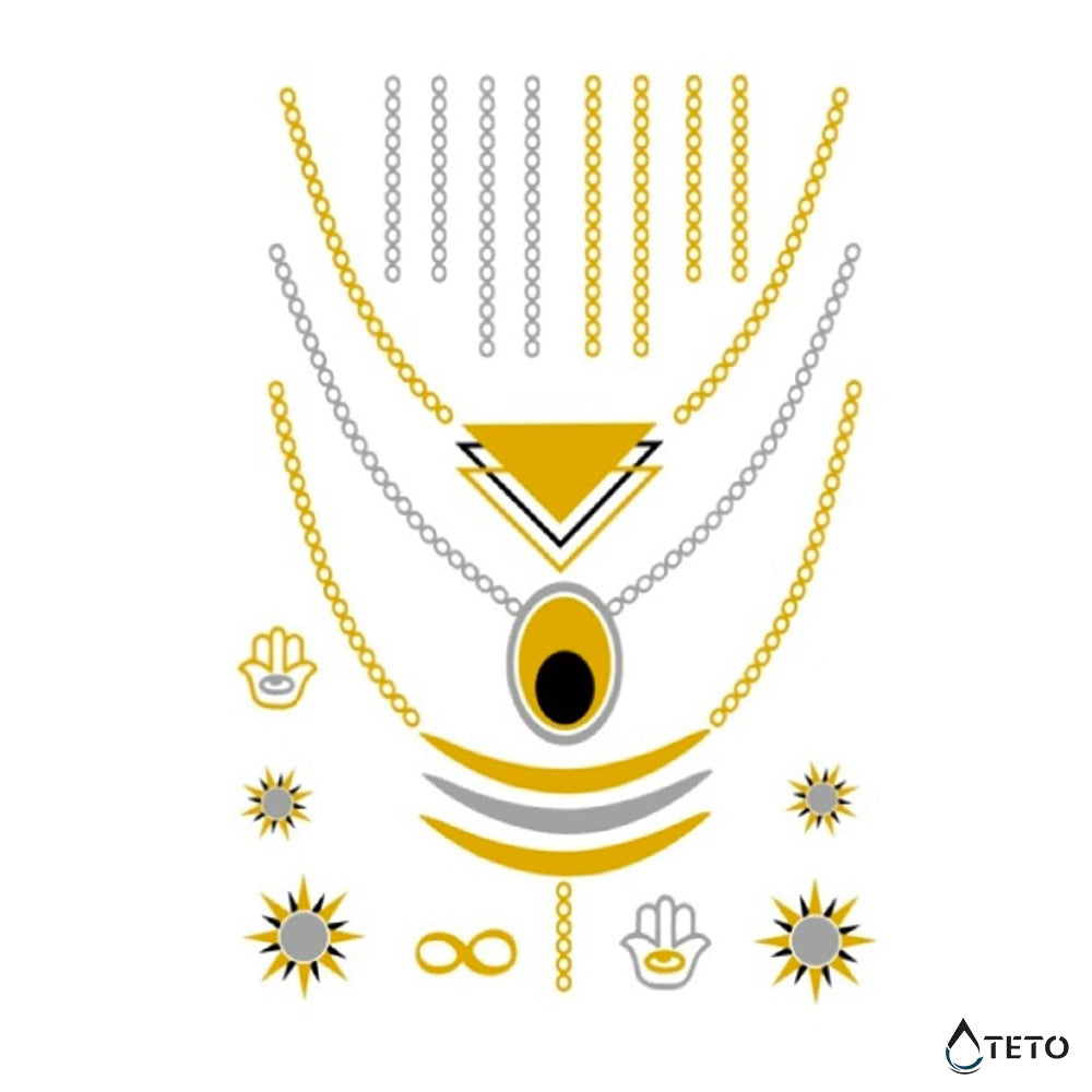 Kovinski nakit – Tip B - TETO Začasne Tetovaže