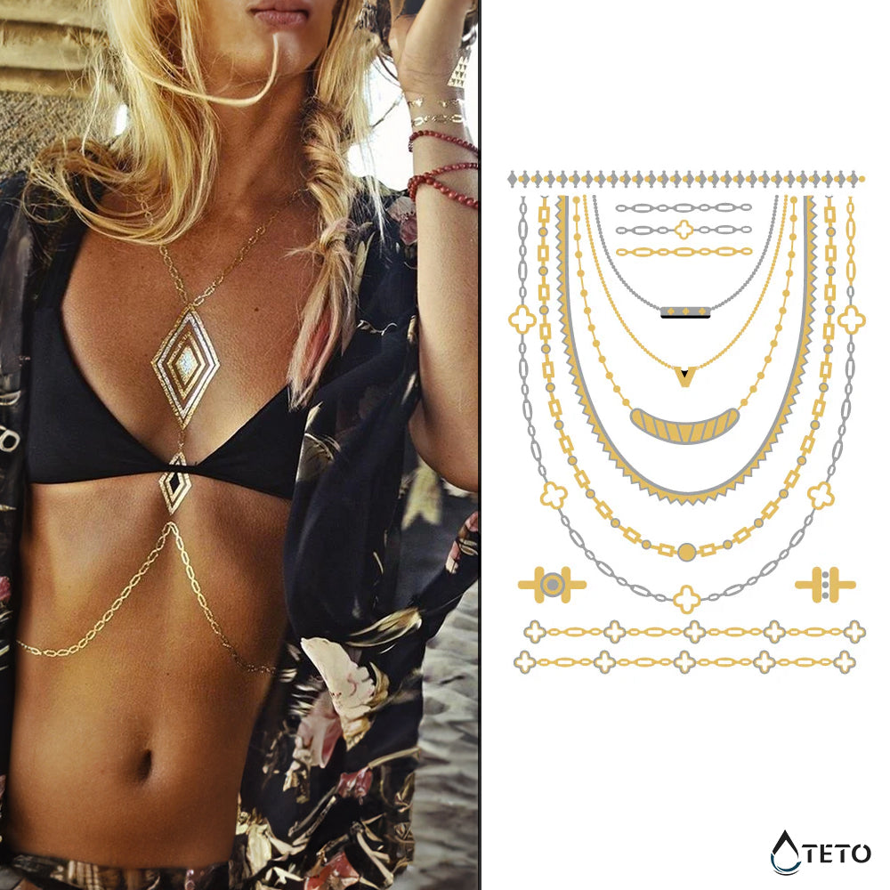 Kovinski nakit – Tip A - TETO Začasne Tetovaže