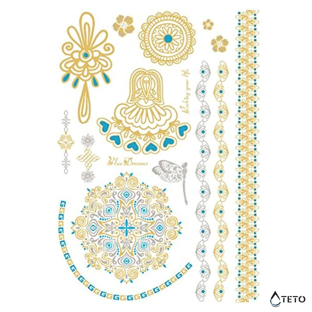 Zapestnica in motivi - Set – Tip K - TETO Začasne Tetovaže