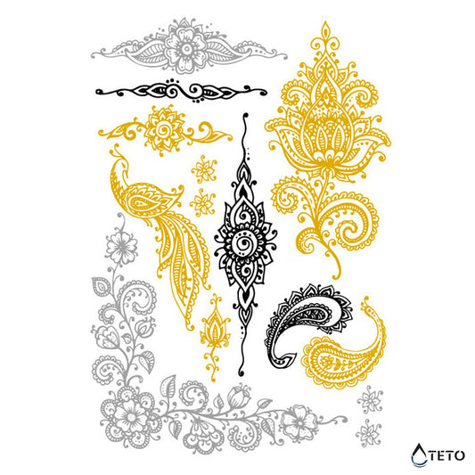 Orientalski motivi - Set – Tip B - TETO Začasne Tetovaže