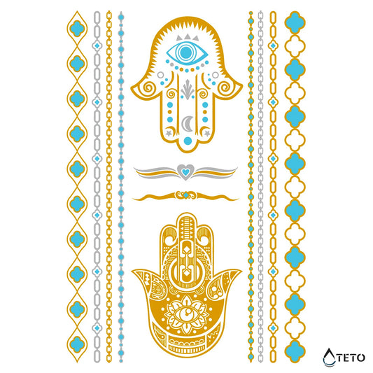 Zapestnice in motivi - Set – Tip D - TETO Začasne Tetovaže