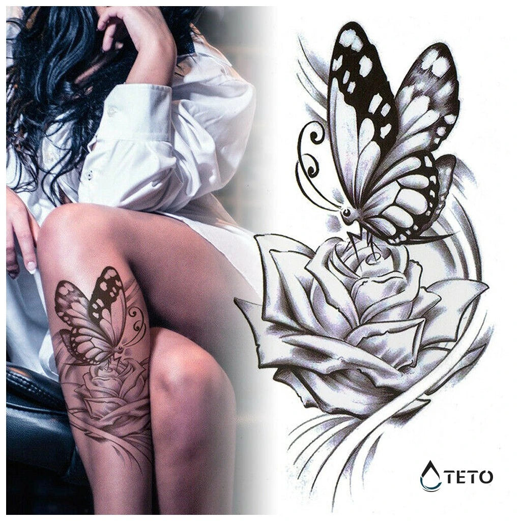 Očarljiva ženska – set 3 tetovaž